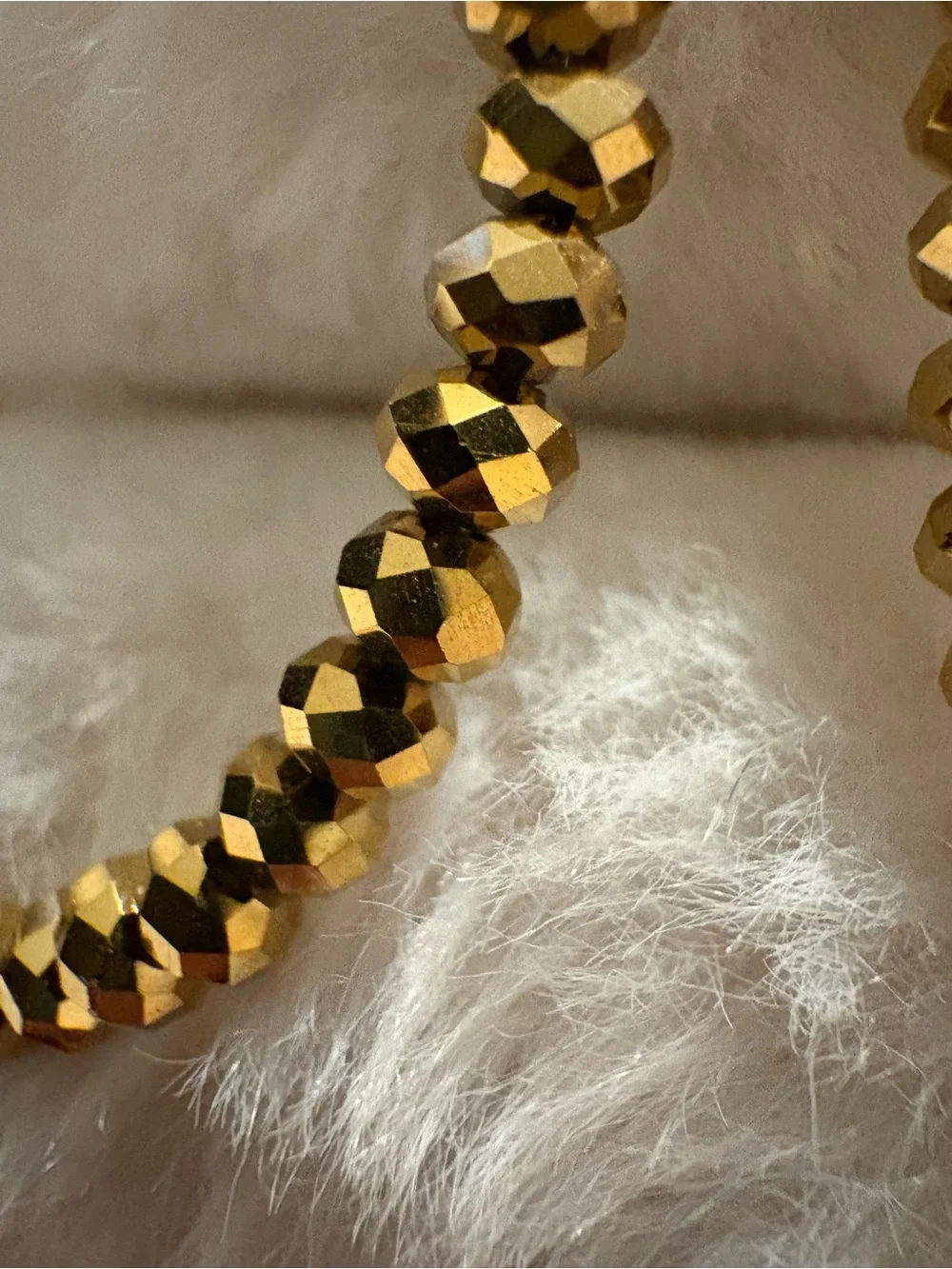 Gold Teardrop Beaded Hoop Earrings - Women Jewelry